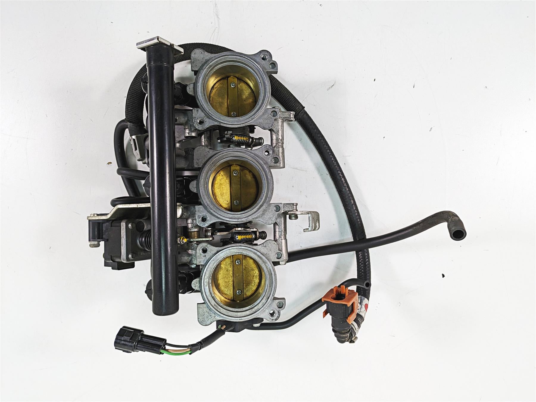 2012 Triumph Tiger 800XC ABS Keihin Throttle Body Fuel Injection Set T1243800 {{ shop.shopifyCountryName }} - Mototech271