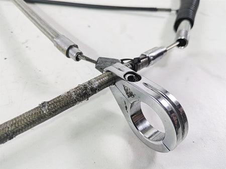2001 Harley Touring FLHX Street Glide Brake Line Throttle Body Cable & Clutch Line 14" Tall Bars {{ shop.shopifyCountryName }} - Mototech271
