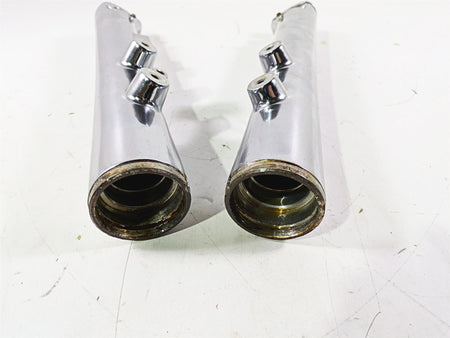 2003 Harley Softail FXSTDI Deuce 100th Front Fork Lower Chrome Leg Set 46068-00 {{ shop.shopifyCountryName }} - Mototech271