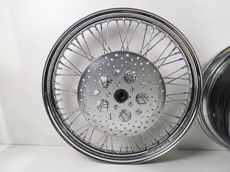 2008 Ultima Motorcycles Fat Bastard Front Rear Spoke Wheel Rim 2x21 & 8.5x18 {{ shop.shopifyCountryName }} - Mototech271