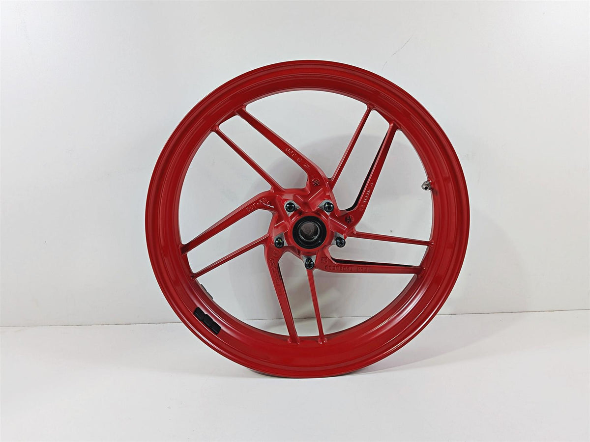 2019 Ducati 959 Panigale Straight 17x3.5 Front Wheel Red Rim 50121542AA {{ shop.shopifyCountryName }} - Mototech271
