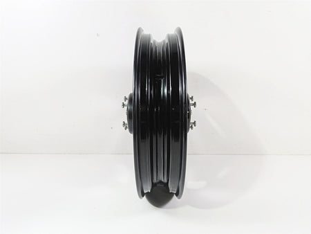 2014 Harley FXDF Dyna Fat Bob Front Wheel Rim 16x3 Black Straight 43300254 {{ shop.shopifyCountryName }} - Mototech271