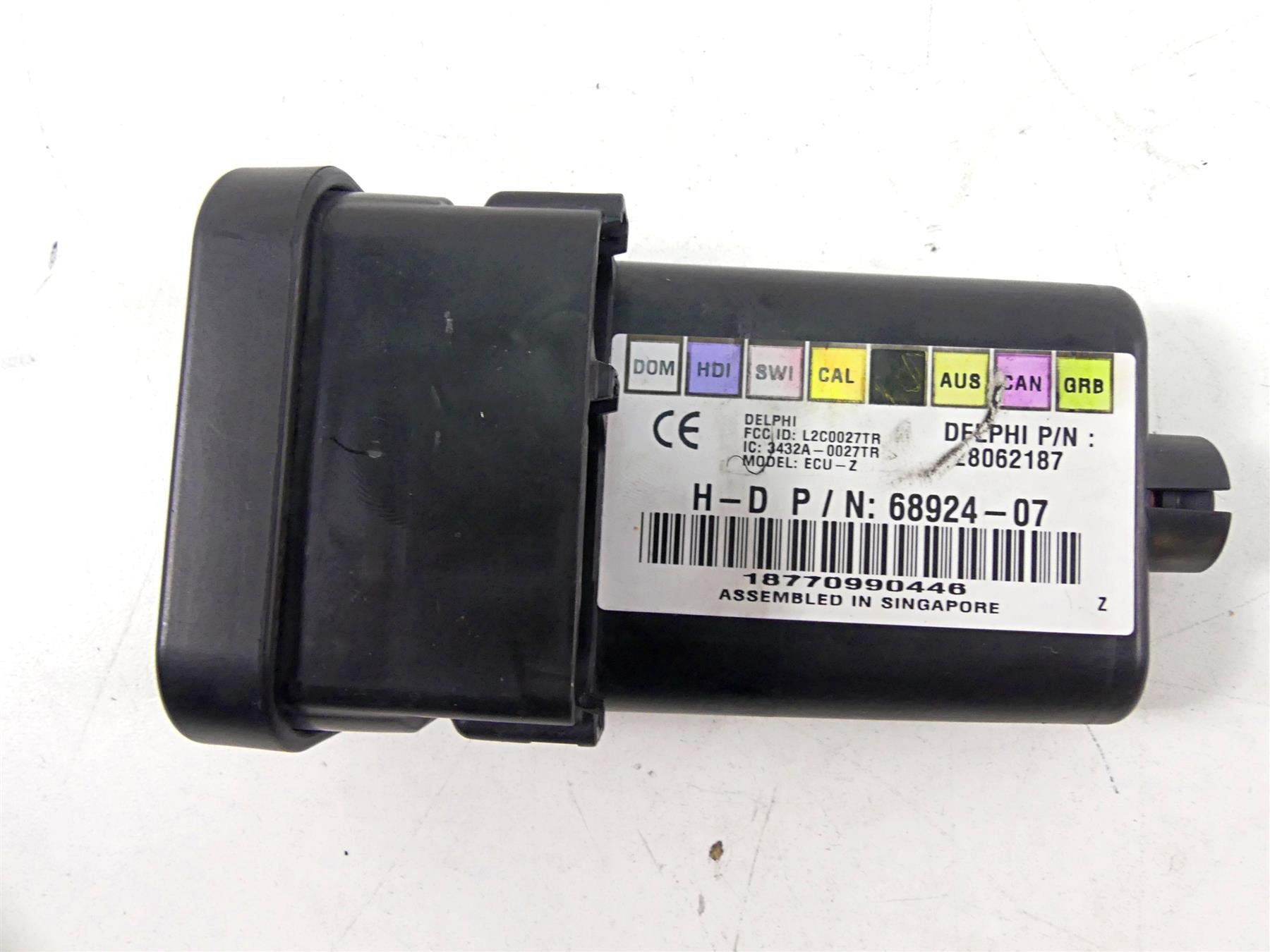 2007 Harley Touring FLHRSE CVO Road King Tssm Module Fob & Antenna 68924-07 {{ shop.shopifyCountryName }} - Mototech271