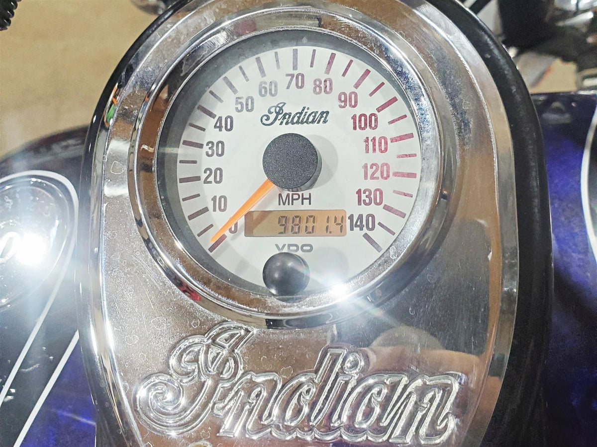 2002 Indian Spirit Deluxe Speedometer Gauge & Tank Cover 9K 56-026 26-341 {{ shop.shopifyCountryName }} - Mototech271