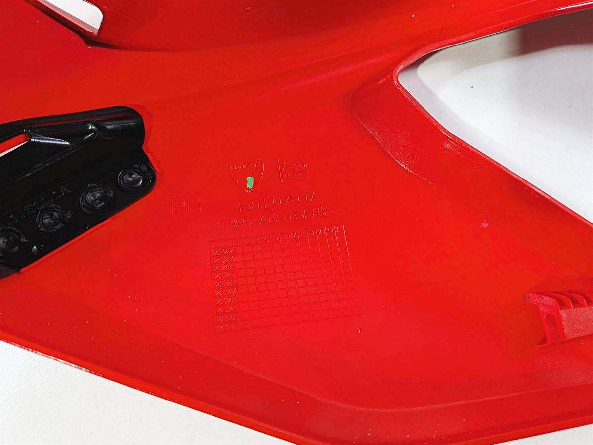 2023 Ducati Streetfighter V4 Red Right Upper Main Side Cover Fairing 4802D701A-Mototech271