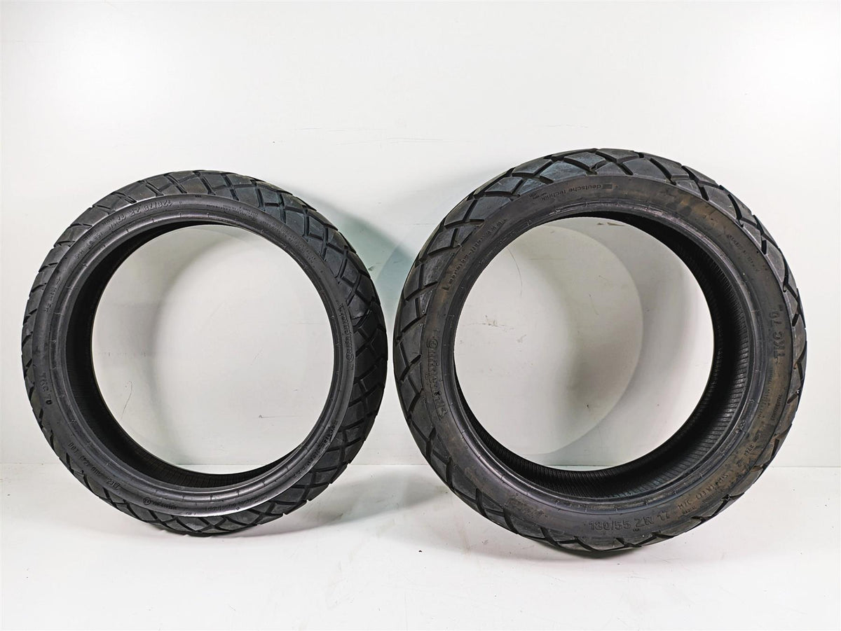 Used Front Rear Motorcycle Tire Set Continental TKC 70 120/70R17 180/55R17 -Read {{ shop.shopifyCountryName }} - Mototech271