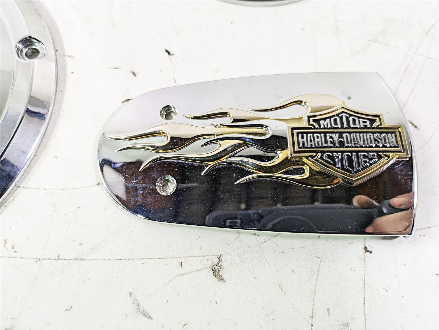 2015 Harley Touring FLHTKL E -Glide Low Gold Flames Chrome Cover Set 61319-09 {{ shop.shopifyCountryName }} - Mototech271