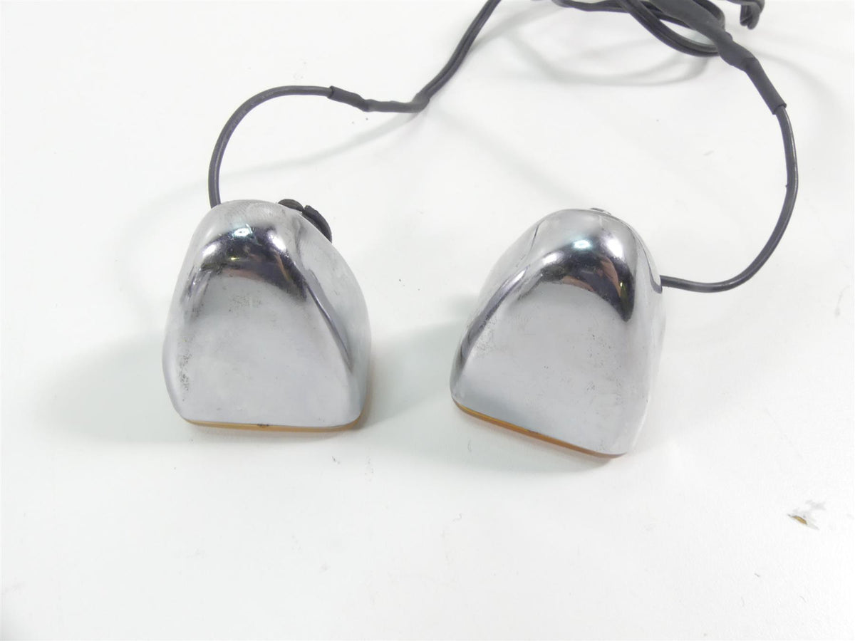 1993 Harley Dyna FXDL Low Rider Vintage Custom Chrome Blinker Turn Signals {{ shop.shopifyCountryName }} - Mototech271