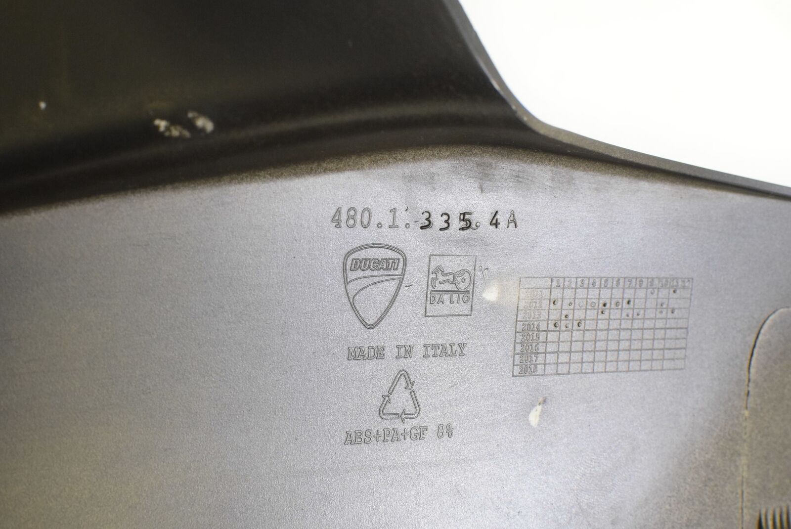 2014 Ducati Panigale 1199 S Lower Right Belly Fairing Cover Panel 48013354A {{ shop.shopifyCountryName }} - Mototech271