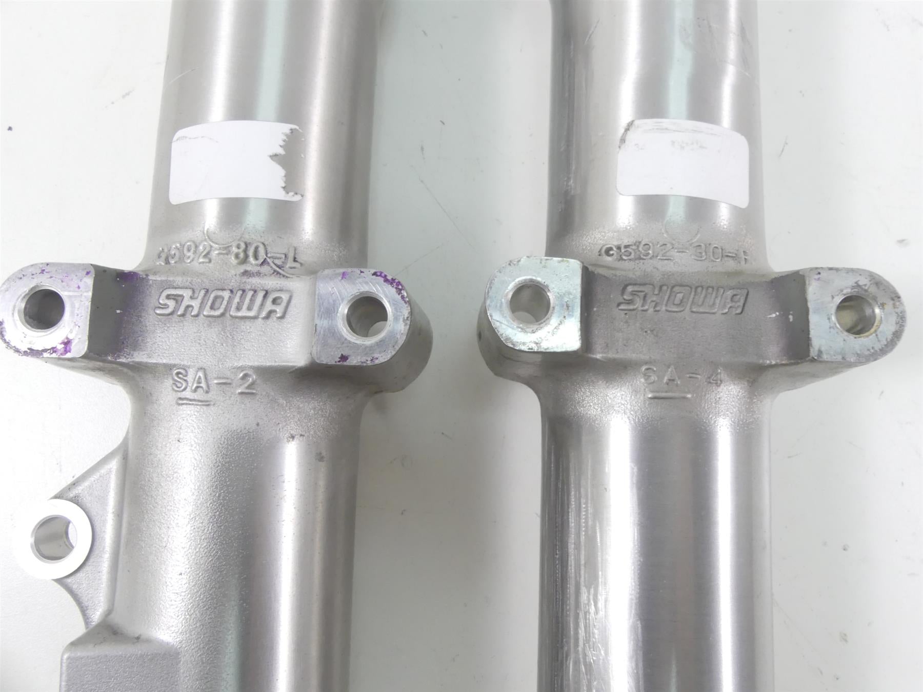 2015 Harley FLS Softail Slim Lower Showa Fork Tube Leg Set 45917-08 45918-07 {{ shop.shopifyCountryName }} - Mototech271