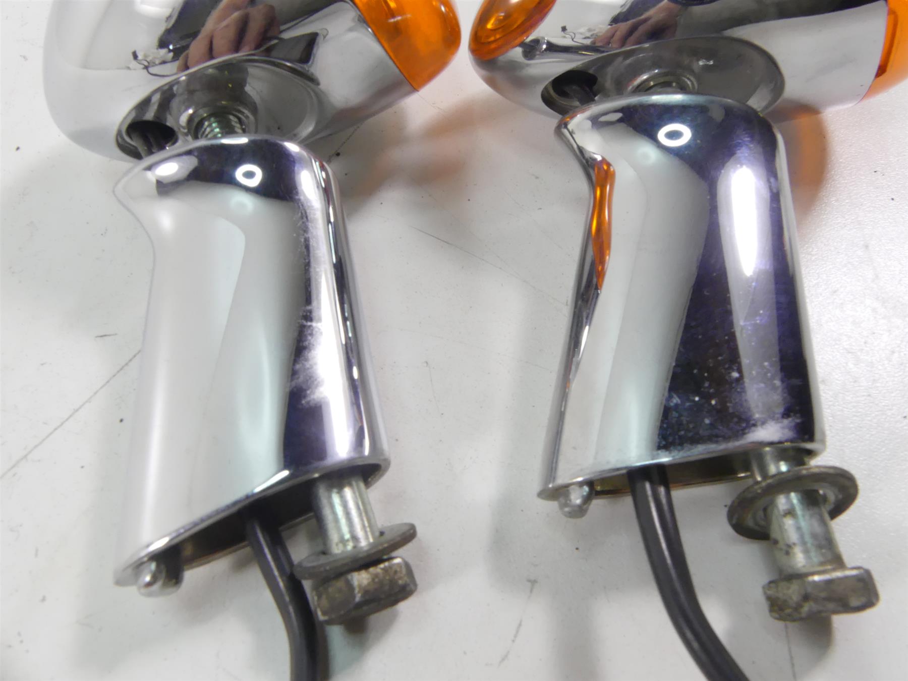 2005 Harley FXDWGI Dyna Wide Glide Rear Chrome Blinker Turn Signal Set 68972-00 {{ shop.shopifyCountryName }} - Mototech271