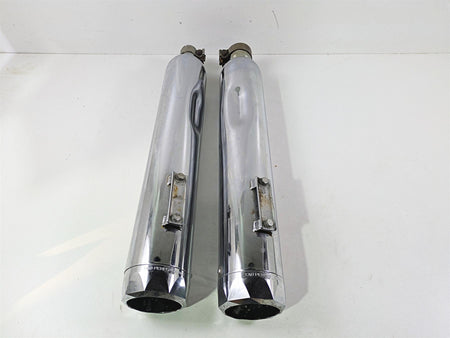 2021 Harley Touring FLTRX Road Glide Tab Perf 4.5" Slip-On Mufflers 121-1297 {{ shop.shopifyCountryName }} - Mototech271
