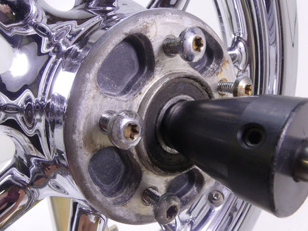 2009 Harley Touring FLHRC Road King Front 9 Spoke Chrome Rim Wheel 16x3 40960-09 {{ shop.shopifyCountryName }} - Mototech271