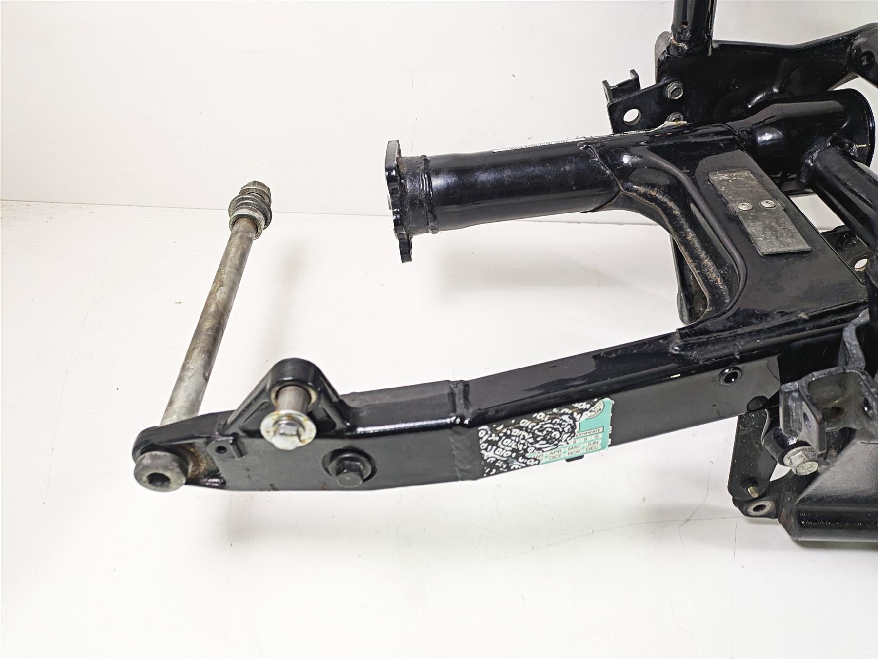 2002 Honda V-Twin VTX1800 C Straight Main Frame & Swingarm With Clean Texas Title 50100-MCH-770 {{ shop.shopifyCountryName }} - Mototech271