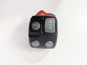 2010 BMW R1200GS K25 Left Hand Control Switch ABS ESA 61317704625