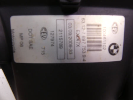 2010 BMW F800GS K72 Headlight Head Light Lamp Lens Asssemmbly 63127697753 {{ shop.shopifyCountryName }} - Mototech271