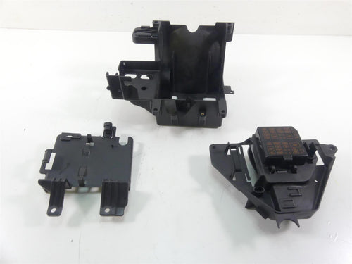 2009 Harley FLHTCU SE4 CVO E-Glide Battery Tray & Electric Carrier 66281-09B | Mototech271