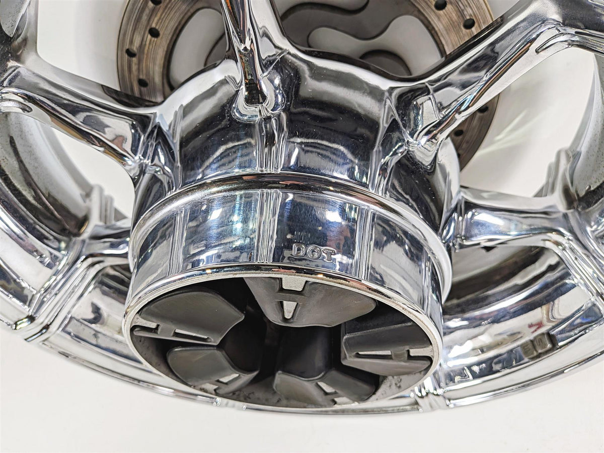2015 Harley Touring FLTRUSE CVO Road Glide Rear Chrome Slicer Wheel Rim 16x5 40900332-Mototech271