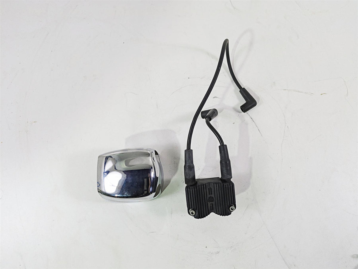 2004 Harley Softail FXSTDI Deuce Ignition Coil & Wires & Chrome Cover 31743-01 {{ shop.shopifyCountryName }} - Mototech271