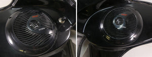 2001 Harley Touring FLHRCI Road King Batwing Front Fairing Speaker Set - Read
