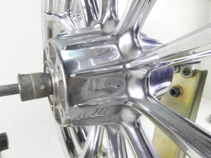 2009 Harley FLHTCU SE4 CVO E-Glide Straight Chrome 17x3 Front Wheel Rim 42171-09
