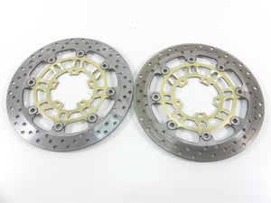 2006 Triumph Daytona 675 Front Sunstar Brake Disc Rotor Set T2021040 T2021045
