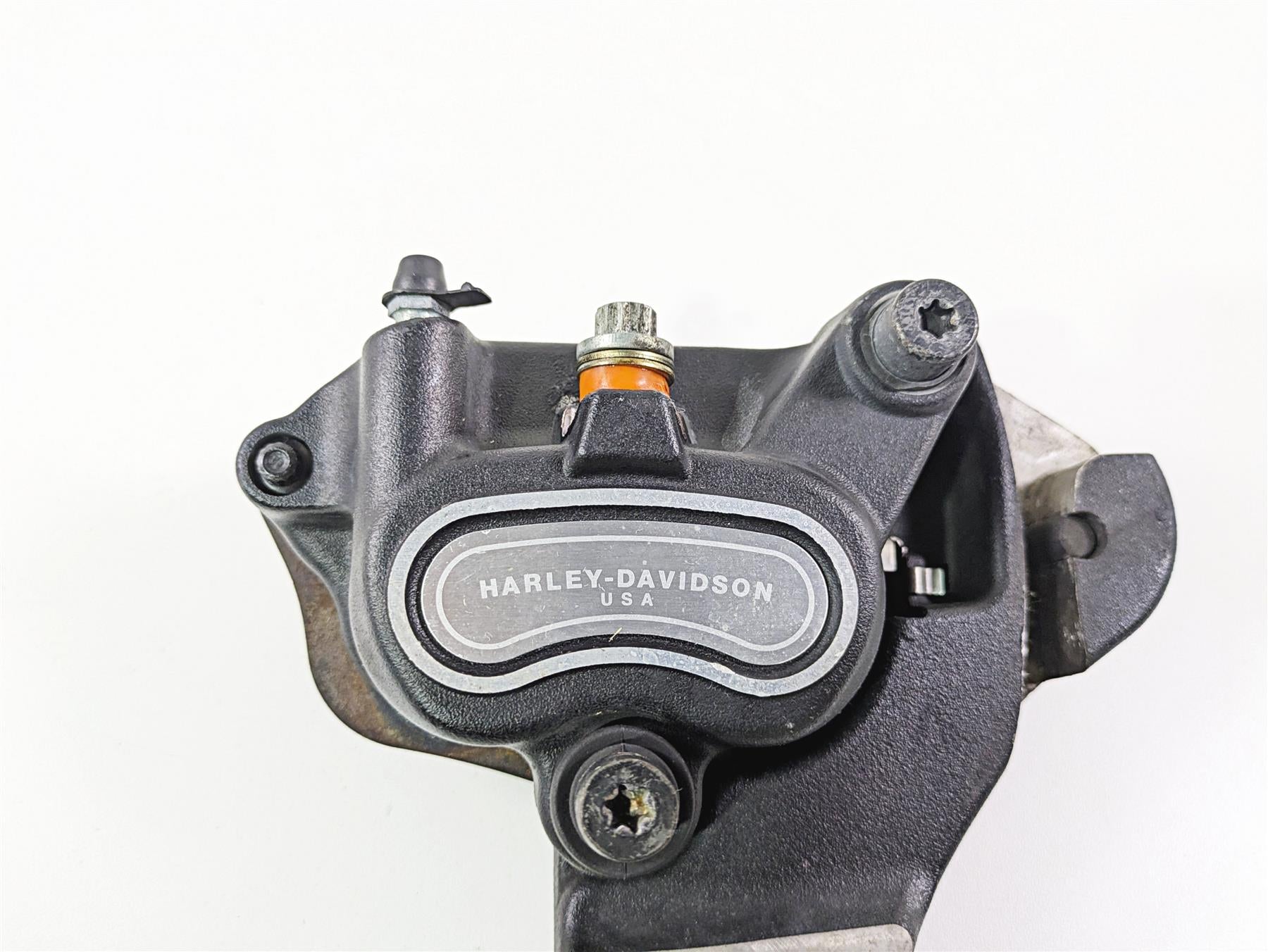 2008 Harley FXCWC Softail Rocker Rear Brake Caliper + Mount 40908-08 {{ shop.shopifyCountryName }} - Mototech271