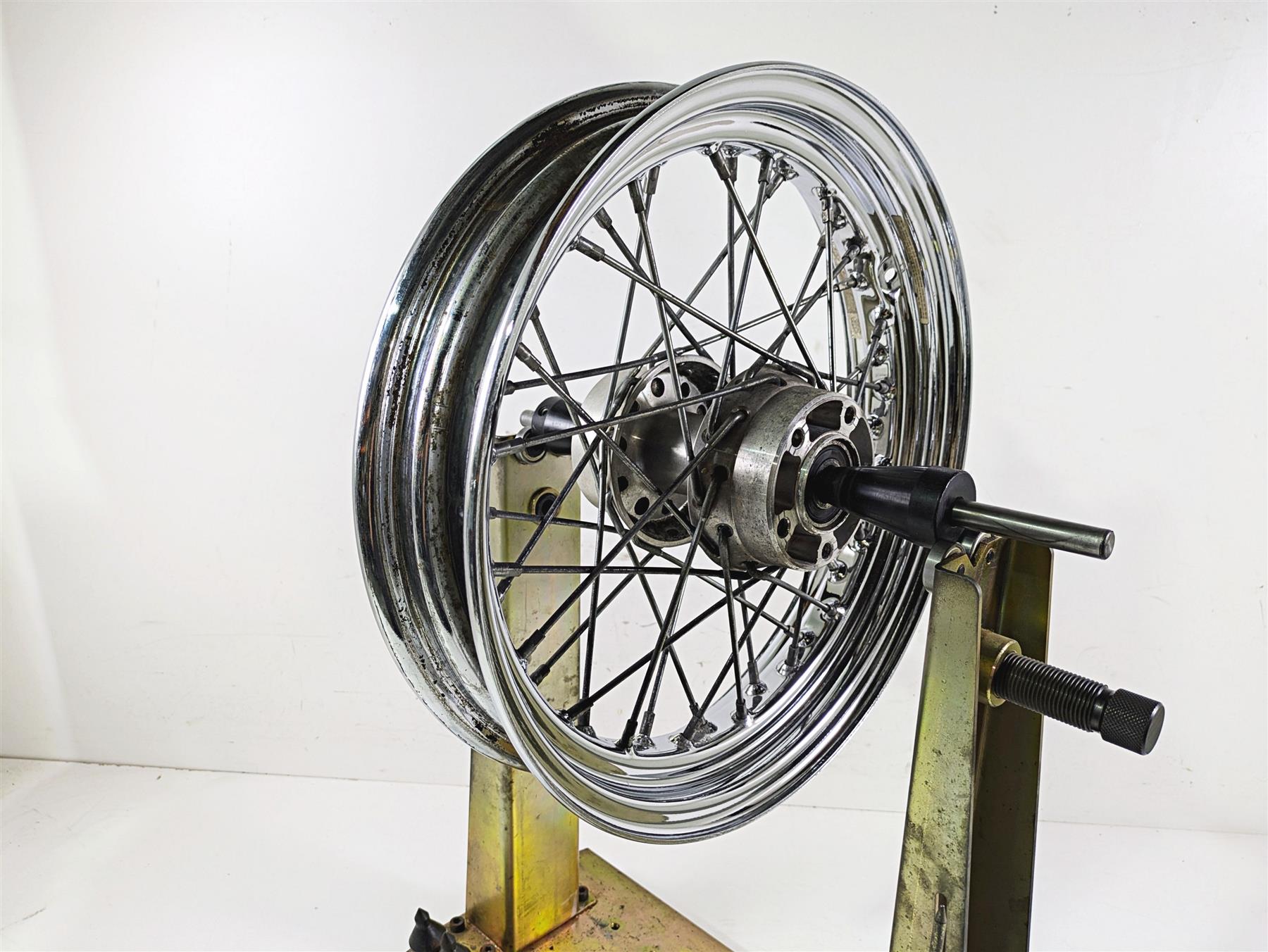 2002 Harley Dyna FXDL Low Rider Straight 16x3 Rear Wheel Spoke Rim 40975-05A {{ shop.shopifyCountryName }} - Mototech271