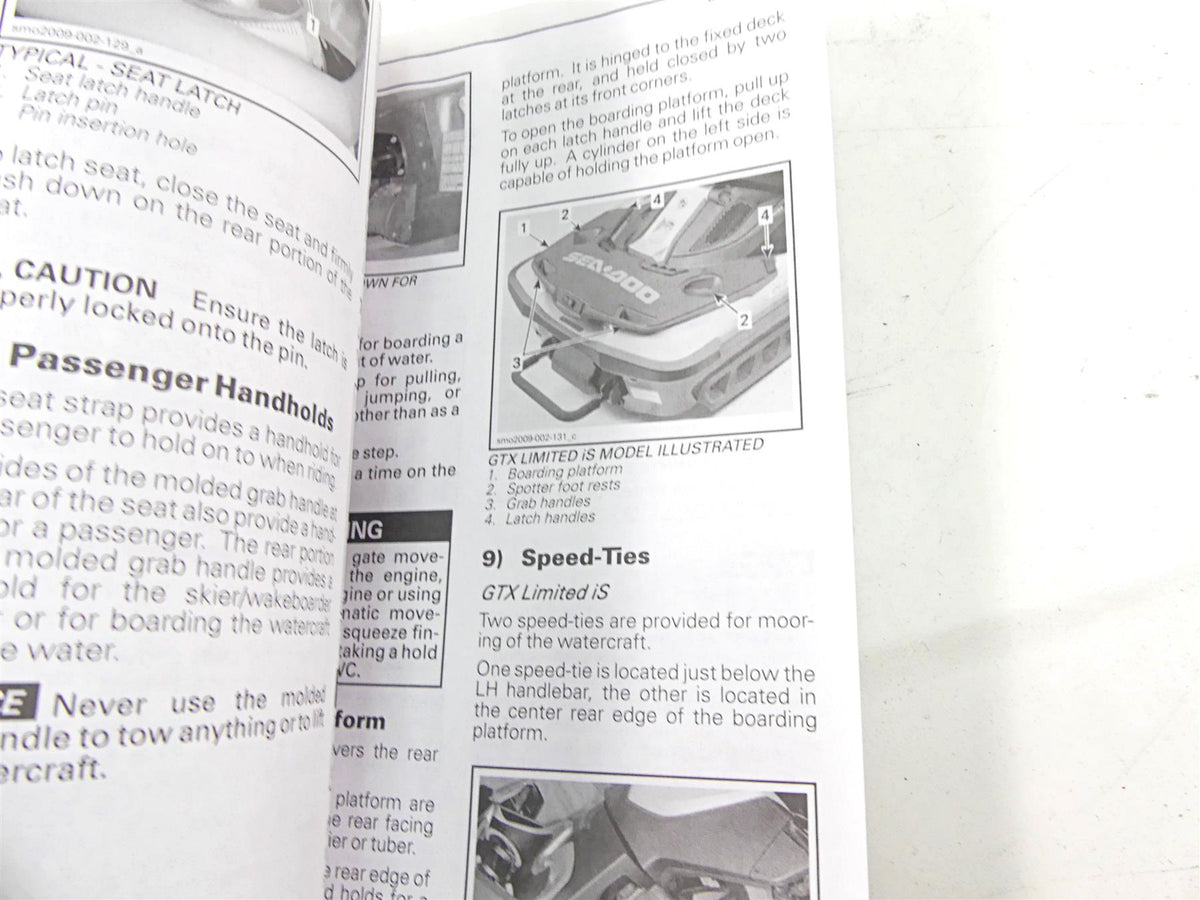 2011 Sea-Doo RXT-X 260 GTX Wake Pro Owners Manual Booklet 219000739 {{ shop.shopifyCountryName }} - Mototech271