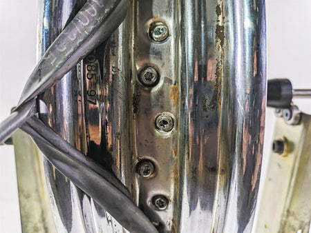 2002 Harley FLSTC Softail Heritage 16x3 Front Wheel Rim Rotor & Cover 43085-97 {{ shop.shopifyCountryName }} - Mototech271