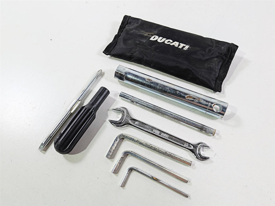 2008 Ducati Hypermotard 1100 S Oem Tool Kit Bag Set Kit 69720211B-Mototech271