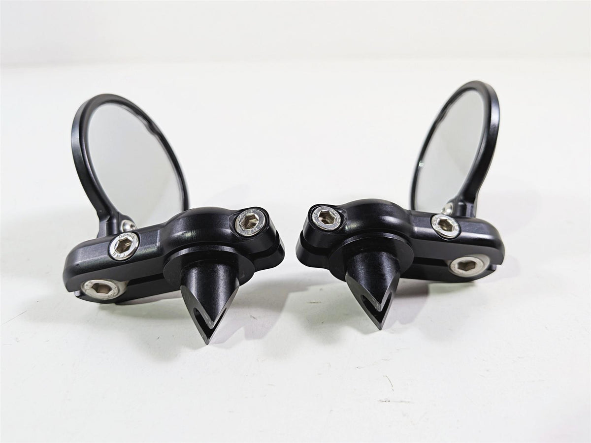 2016 Mv Agusta F3 800 RR Black CRG Bar End Round Rear View Mirror Set-Mototech271