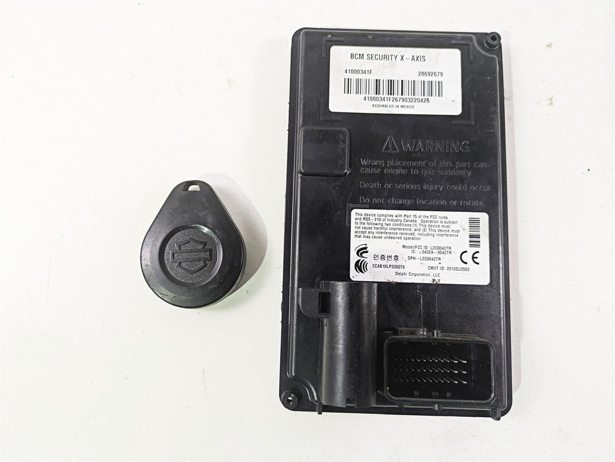 2021 Harley Touring FLTRX Road Glide Bcm Security X-Axis Module + Fob 41000341F {{ shop.shopifyCountryName }} - Mototech271