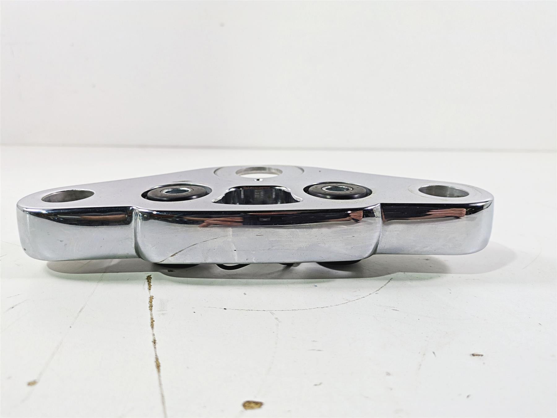 2009 Harley FXCWC Softail Rocker Upper Triple Tree Steering Clamp 49mm 46637-08 {{ shop.shopifyCountryName }} - Mototech271
