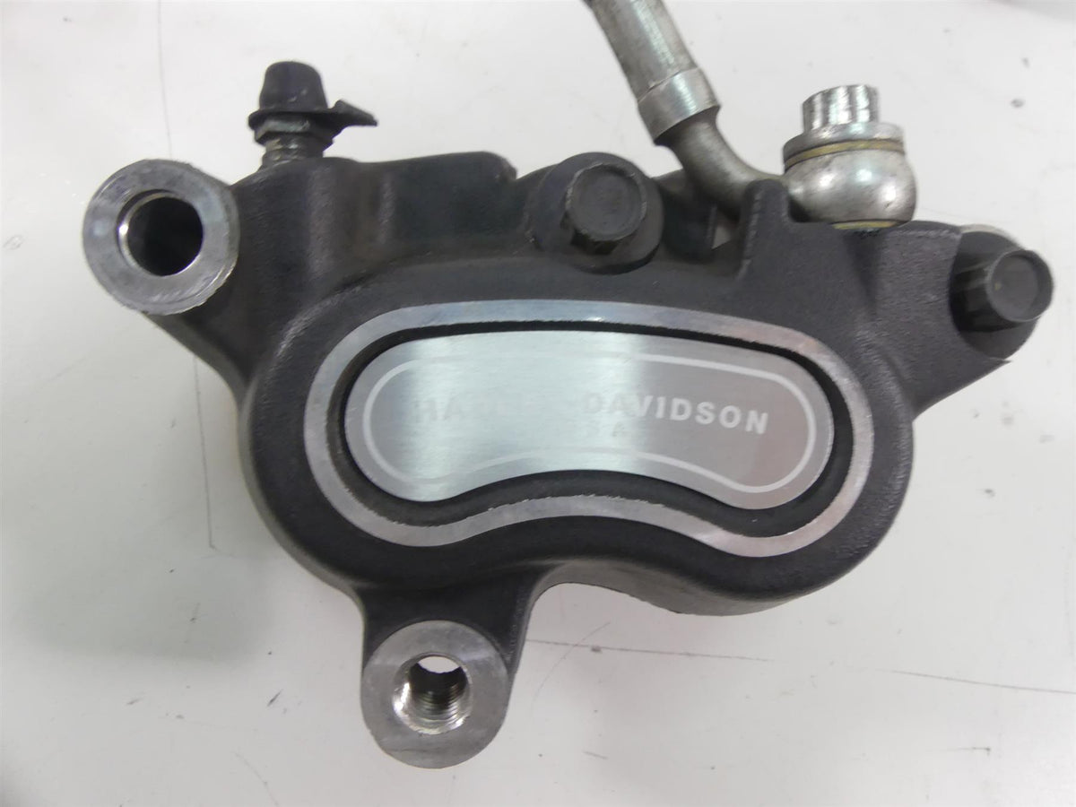 2009 Harley FXDF Dyna Fat Bob Front Brake Caliper Set + Lines 44046-08 44487-08 {{ shop.shopifyCountryName }} - Mototech271