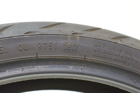 Used Front Tire Metzeler Sportec M5 Interact 110/70-17 DOT1817 2409800 {{ shop.shopifyCountryName }} - Mototech271