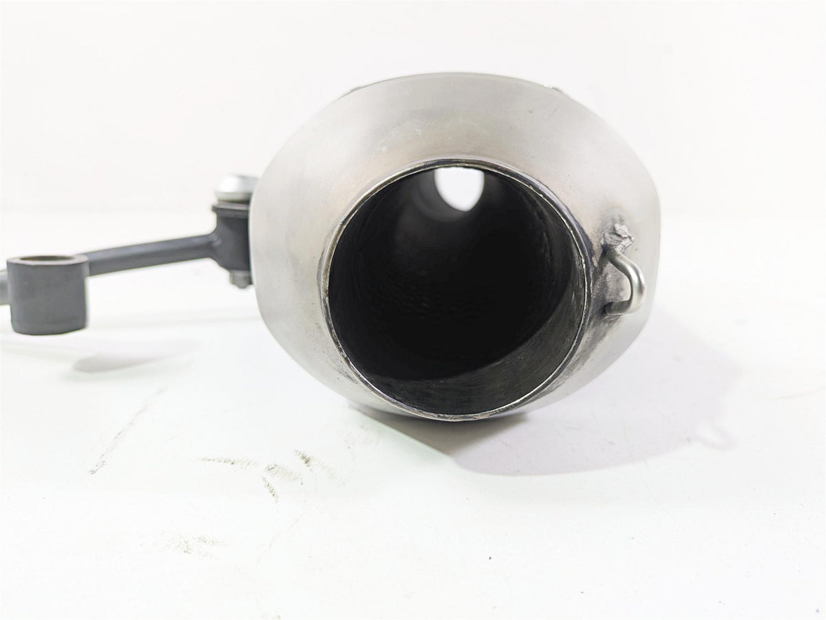 Inlet 54mm 17.5" Long Left Leo Vince Universal Exhaust Pipe Muffler Silencer Can {{ shop.shopifyCountryName }} - Mototech271