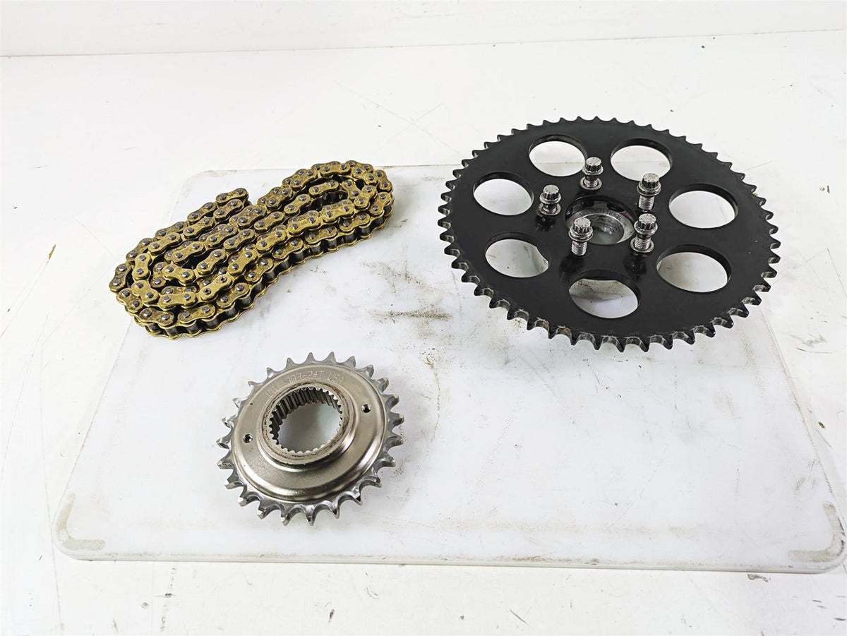 2015 Harley FXDL Dyna Low Rider Bulletproof Chain Sprocket Kit 24T 51T PBT 303 {{ shop.shopifyCountryName }} - Mototech271