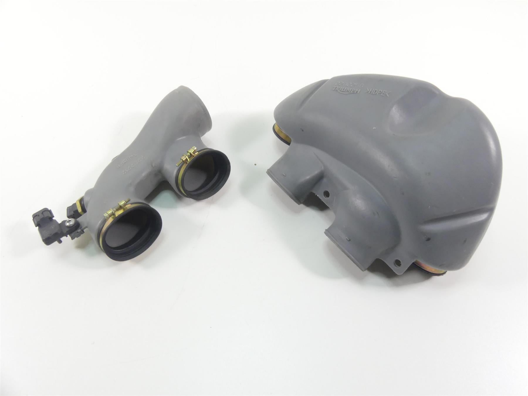 2013 Triumph Rocket 3 Touring Side Air Inlet Tube Duct Manifold Box T2202250 {{ shop.shopifyCountryName }} - Mototech271