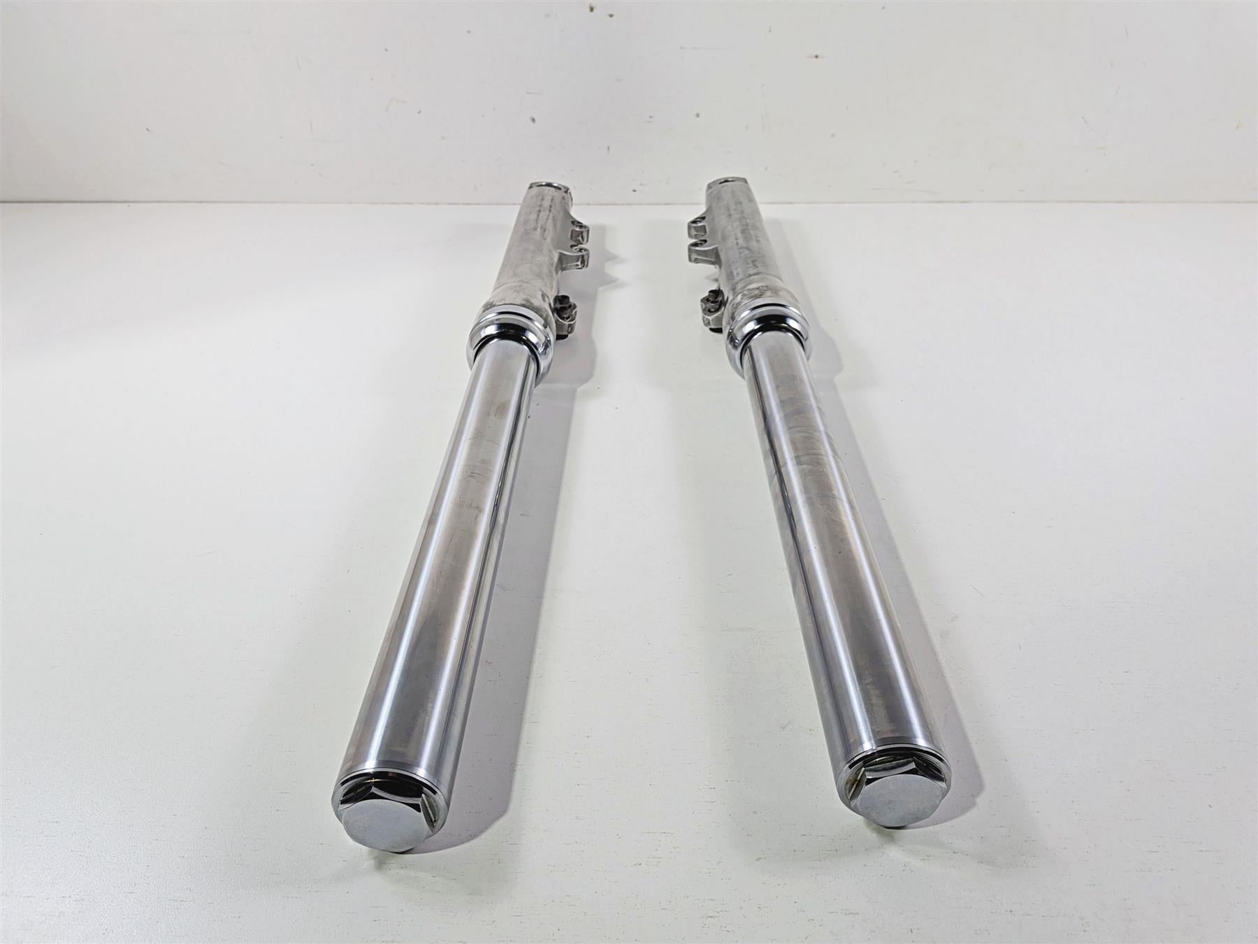 2014 Harley FXDL Dyna Low Rider Dual Brake Front Fork Leg Set 49mm Read 45400052 {{ shop.shopifyCountryName }} - Mototech271