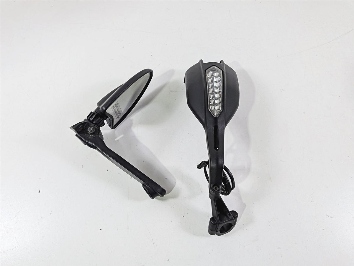 2009 Ducati Hypermotard 1100 S Left Hand Guard Mirror Turn Signal Set 46012711B-Mototech271