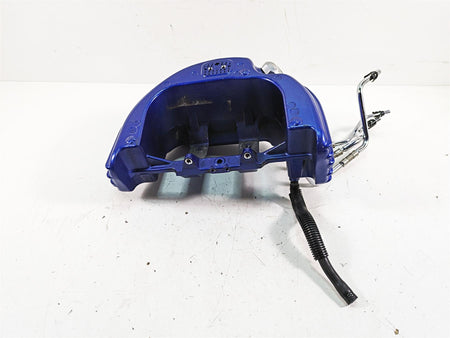 2009 Harley FXCWC Softail Rocker C Oil Tank & Lines Flame Blue Pearl 62557-08 {{ shop.shopifyCountryName }} - Mototech271