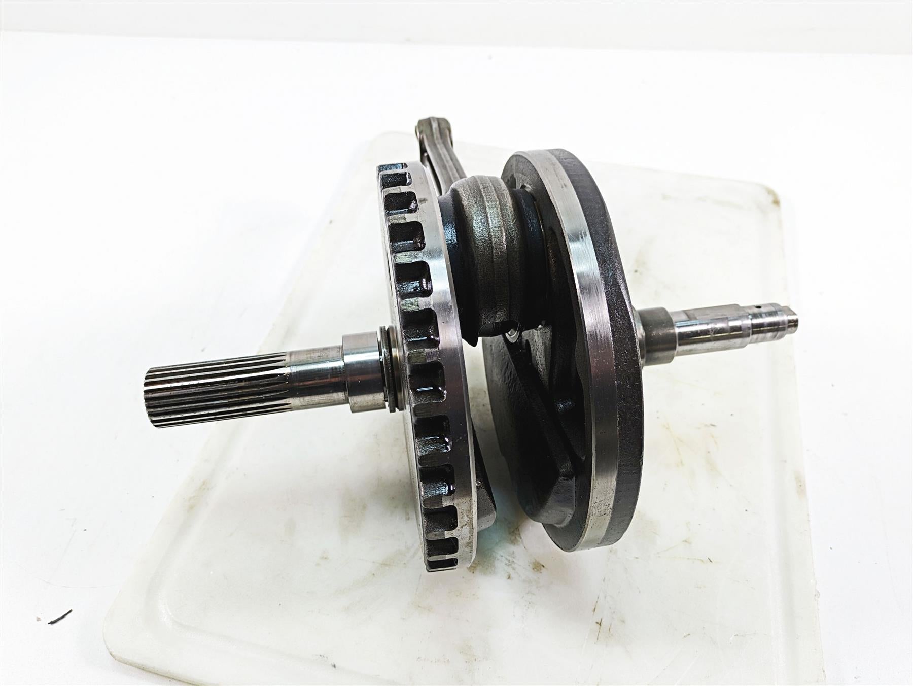 2009 Harley FXDC Dyna Super Glide Custom Crank Shaft Flywheel - Read 24100021 {{ shop.shopifyCountryName }} - Mototech271