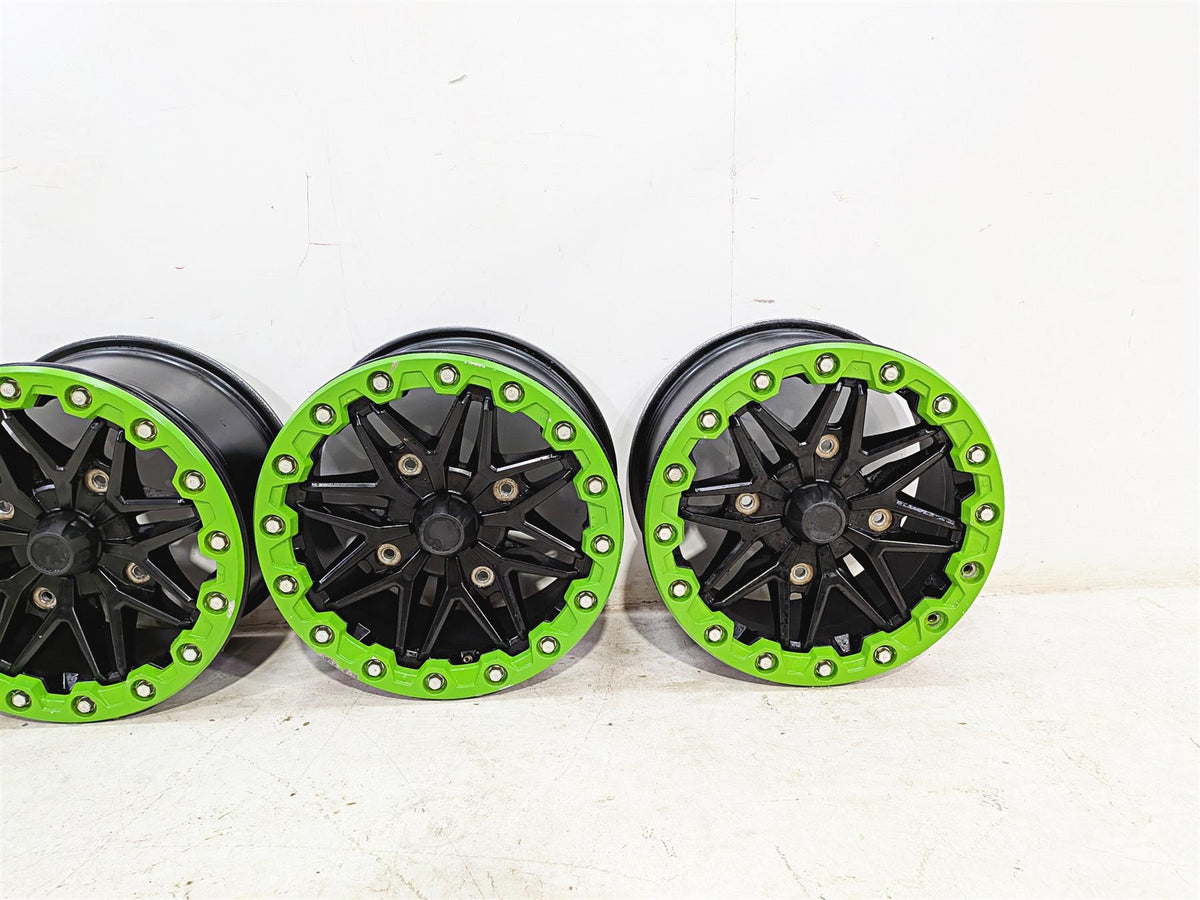 Kawasaki Teryx KRF KRX 1000 Wheel Rim Green Beadlock Set 15x8 49058-0729-397 {{ shop.shopifyCountryName }} - Mototech271