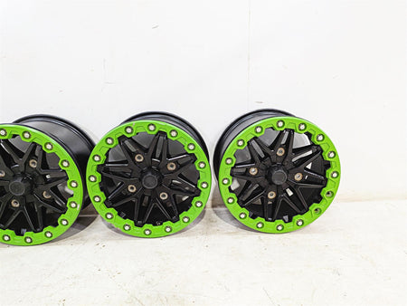 Kawasaki Teryx KRF KRX 1000 Wheel Rim Green Beadlock Set 15x8 49058-0729-397 {{ shop.shopifyCountryName }} - Mototech271