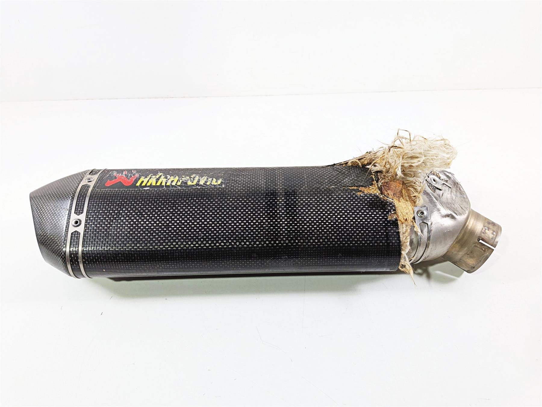 2016 BMW S1000RR K46 Damaged Akrapovic Carbon Fiber Exhaust Pipe Muffler M-HR045-Mototech271