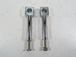 1999 Harley Dyna FXDL Low Rider 6" Chrome Handlebar Riser Holder Clamps | Mototech271