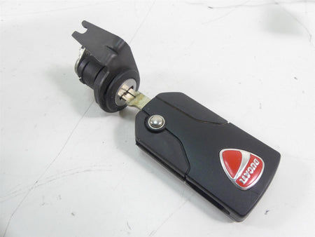 2015 Ducati Diavel Carbon Red Hands Free Ignition Switch Key Cap Set 59821232A {{ shop.shopifyCountryName }} - Mototech271