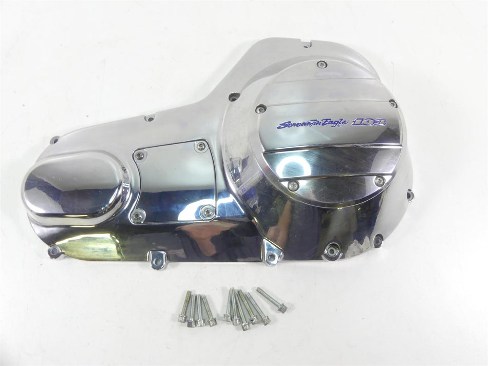 2004 Harley FLHTC SE CVO Electra Glide Outer Primary Drive Clutch Cover {{ shop.shopifyCountryName }} - Mototech271