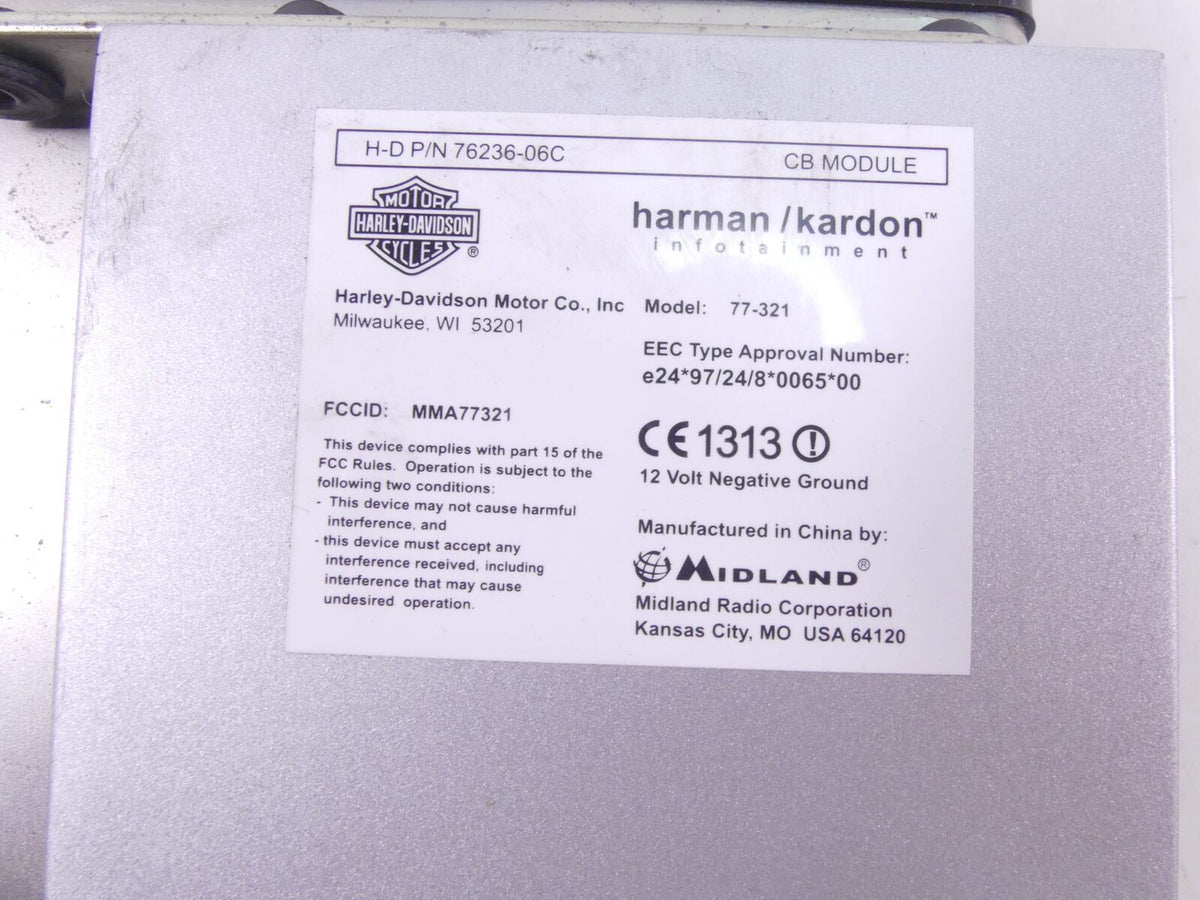 2009 Harley Touring FLHTCU Electra Glide Harman Cardon Radio & Cb Module 76160-0 {{ shop.shopifyCountryName }} - Mototech271